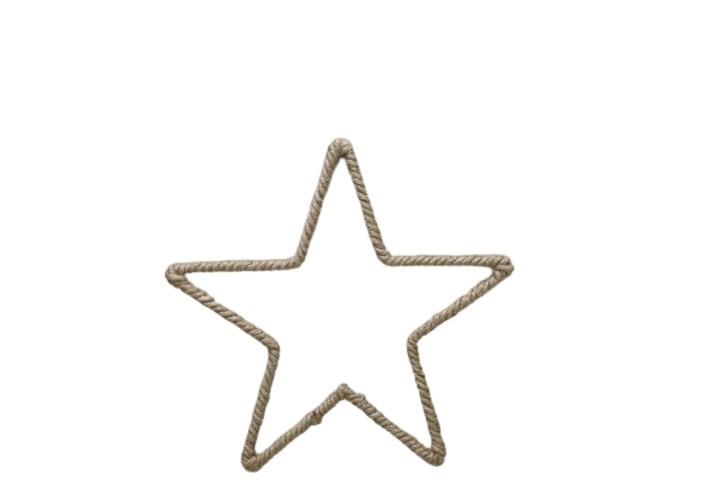 Stern hängend Jute natur D25cm Stern hängend Jute natur D25cm