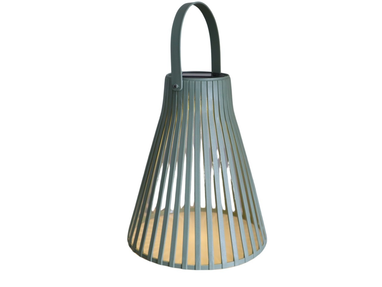 Solarlaterne -Timo- m. 1LED 20x20x24 cm olivgrün