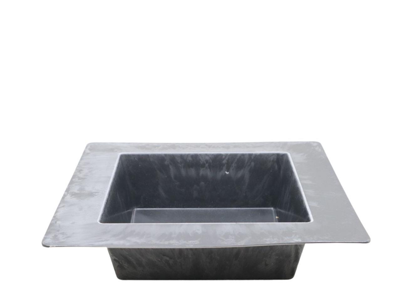 Steckschale KARA Kunststoff anthrazit D25x25cm H6cm