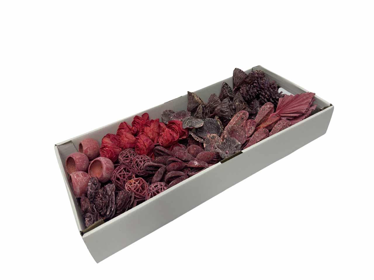 Exotensortiment indisch gestielt klein rot frosted Exotensortiment indisch gestielt klein rot frosted