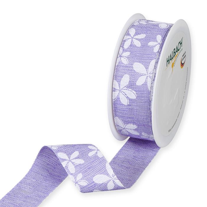 Druckband Blüten 35 mm 15 Meter lavender 537 Druckband Blüten 35 mm 15 Meter lavender 537