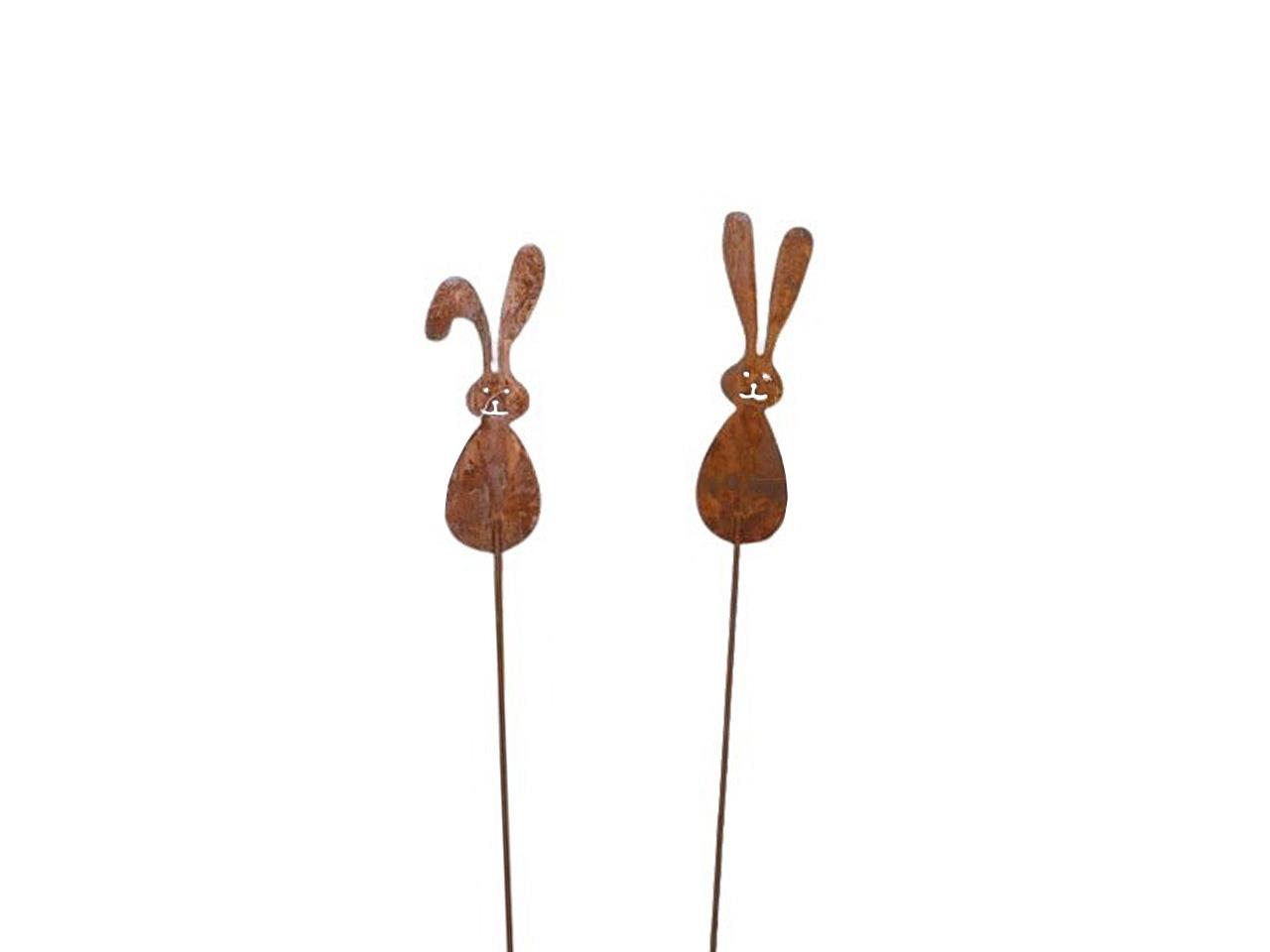 Hasenstecker Metall rost D15,5xL55cm