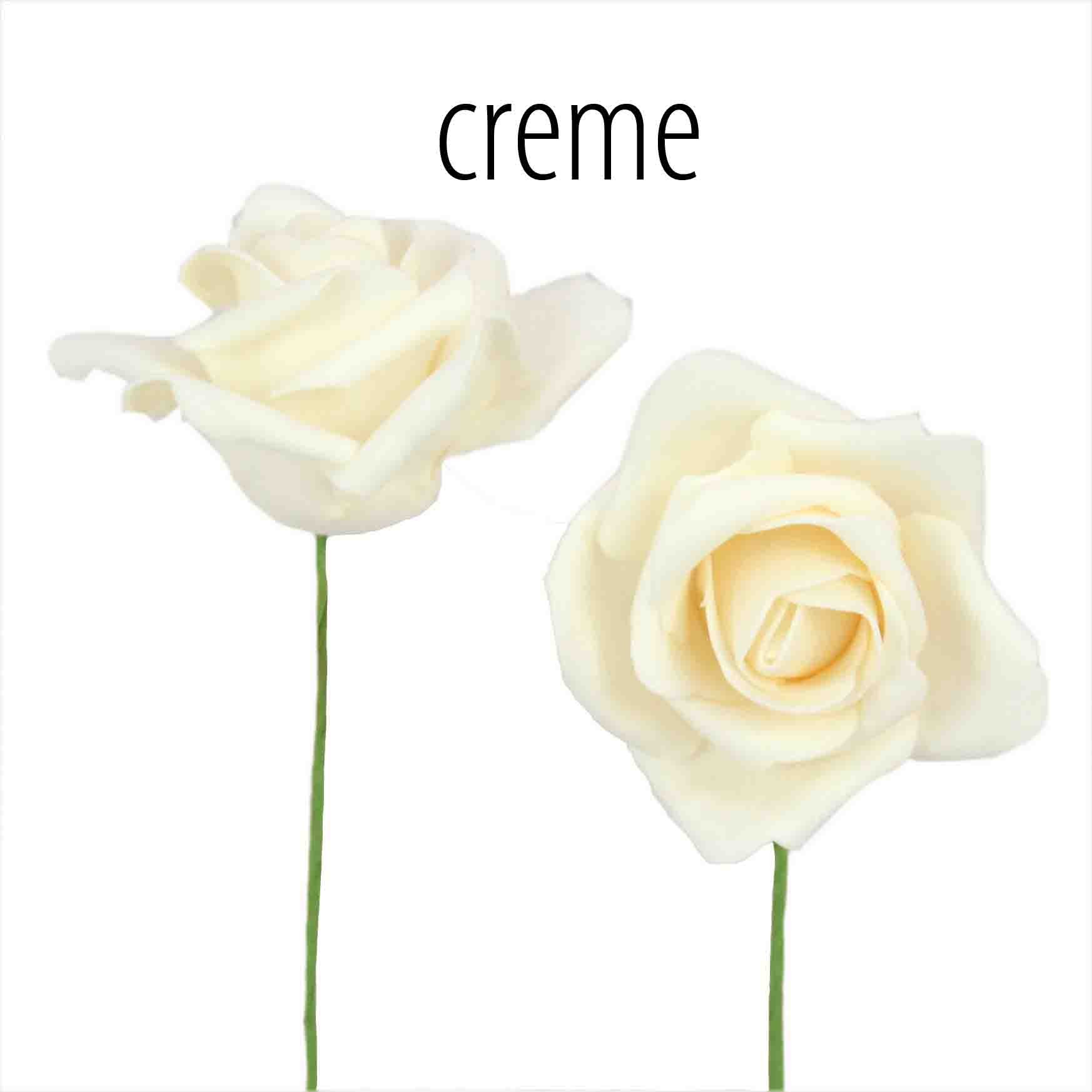 Foam-Rose creme D6cm