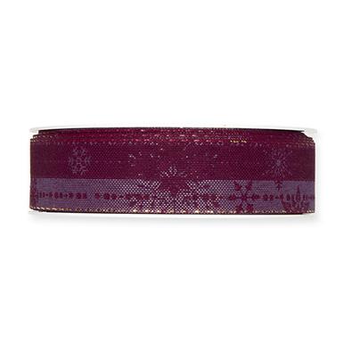 Druckband Schneesterne/Streifen 25 mm 18 Meter violet 505 Druckband Schneesterne/Streifen 25 mm 18 Meter violet 505
