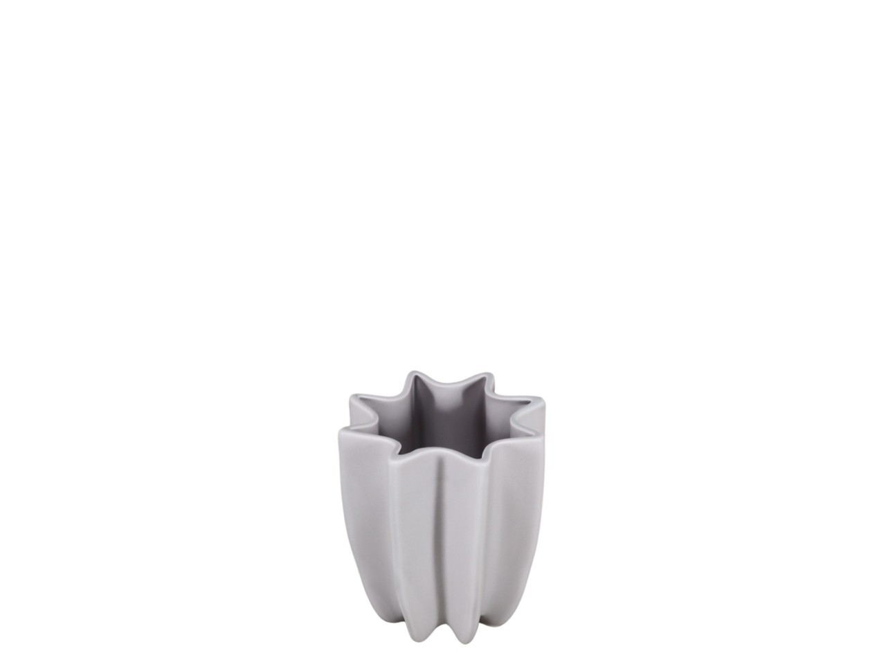 Vase Lineart taupe matt Keramik D14xH15,5cm