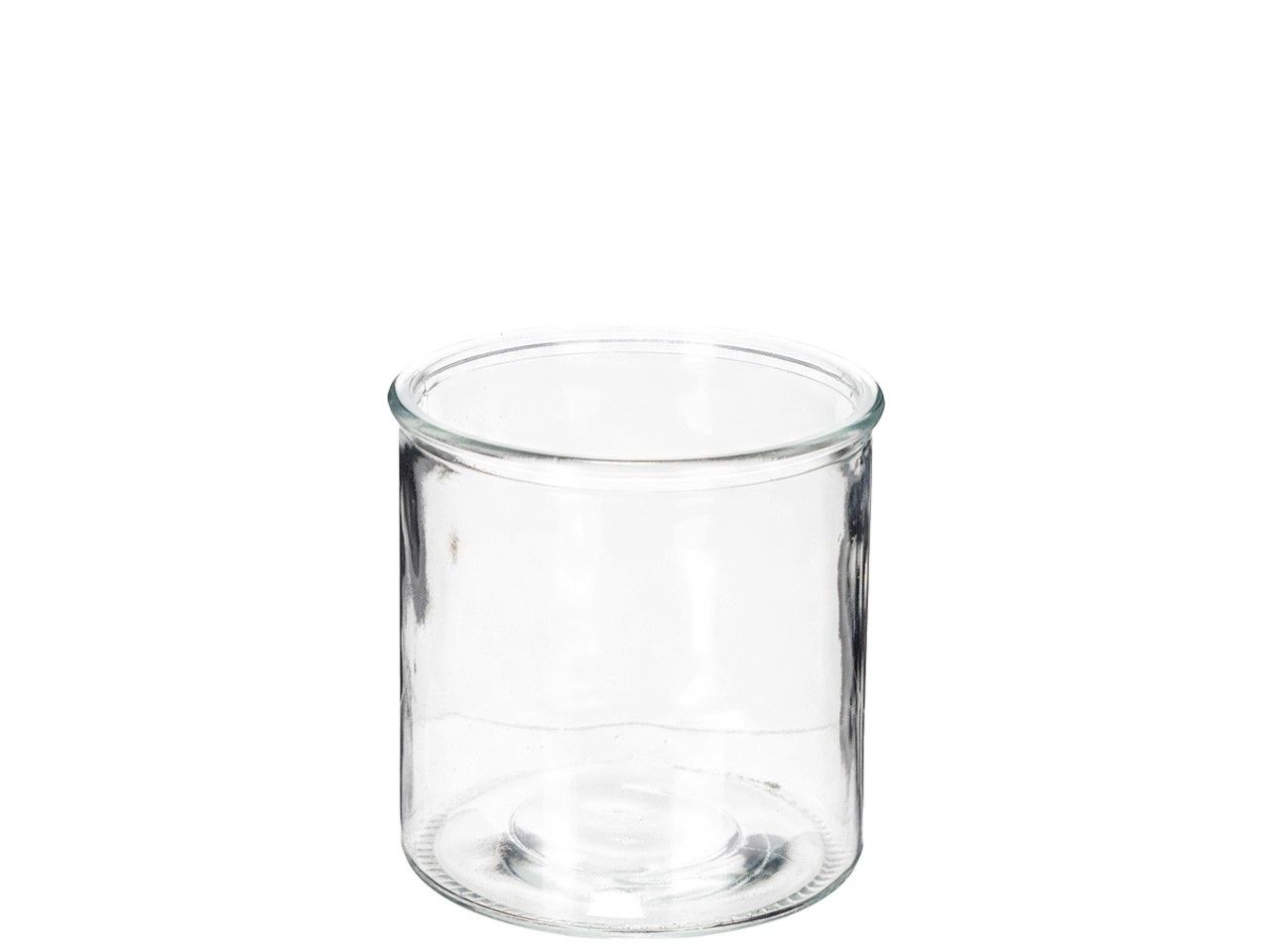 Glaszylinder m. Rand klar D10xH10cm NETTO