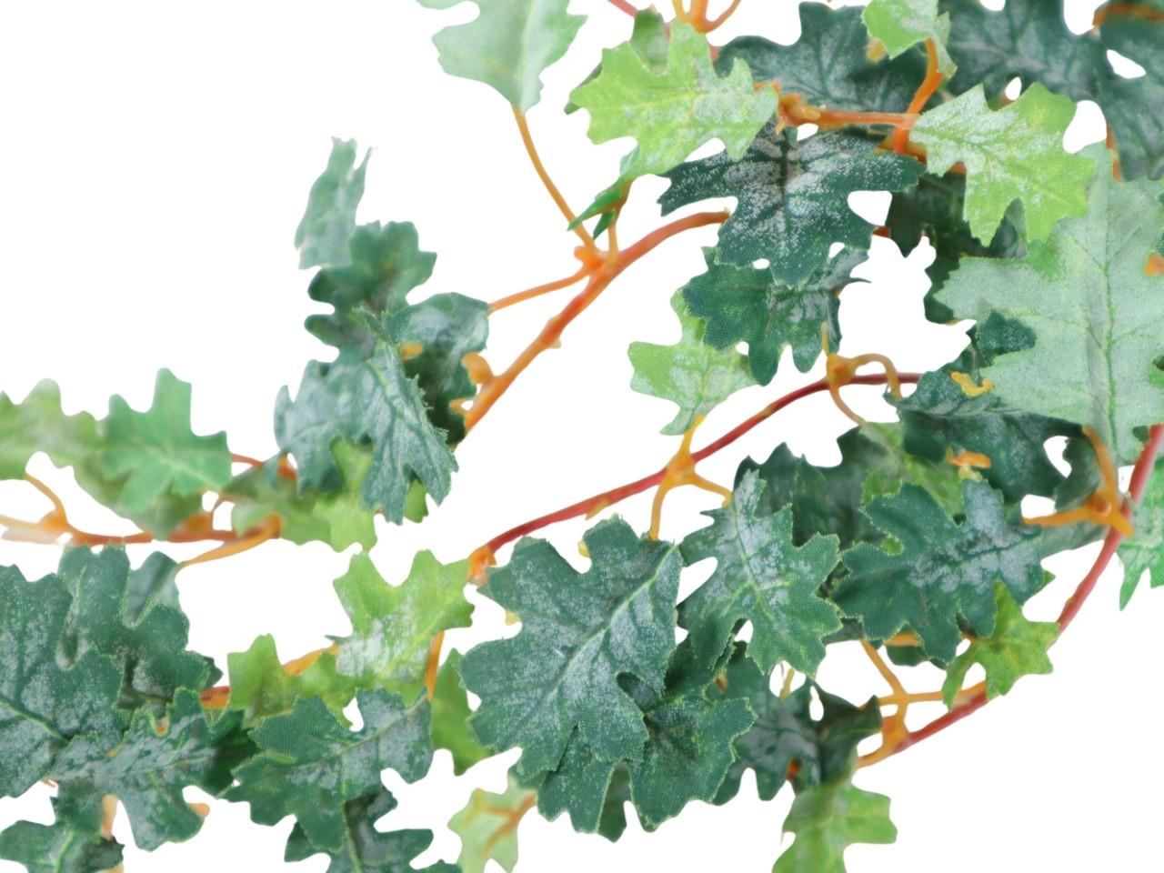 Eichenlaubhänger 96 Bl., 48 cm gefrosted grün Eichenlaubhänger 96 Bl., 48 cm gefrosted grün