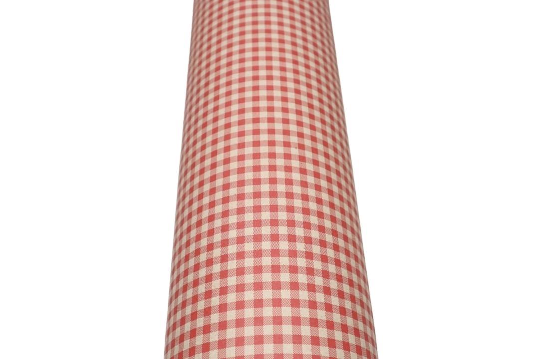 Blumenseide 75cm 9kg, Karo bordeaux/naturbraun NETTO