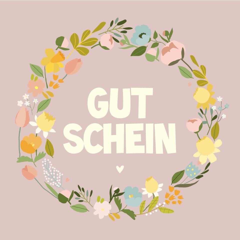 Gutscheine Any Time Gutschein m. Blätterkranz 12x12 cm