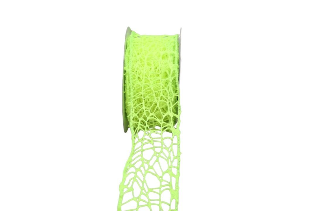 Gewebeband Drahtkante 5cm neongrün