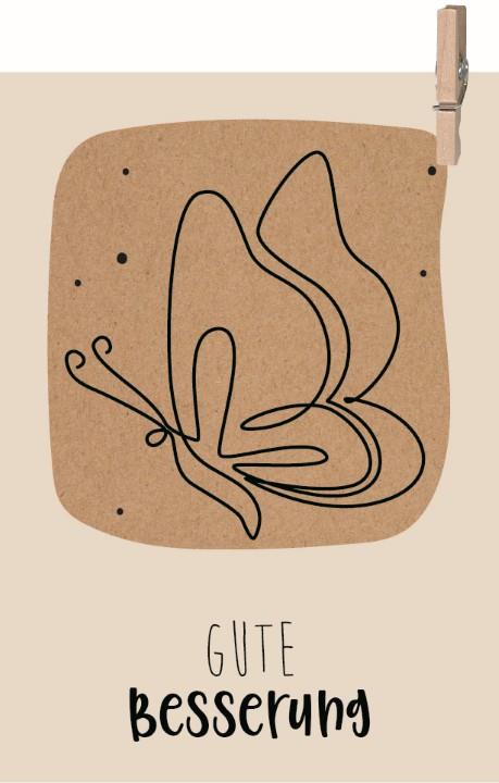 Minikarten Gute Besserung 7,5x5 cm
