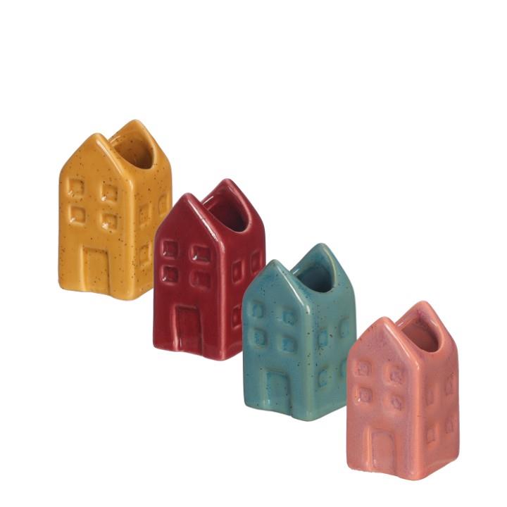 Blumenvase Häuser Amsterdam vintage D3x3cm Höhe 6cm Blumenvase Häuser Amsterdam vintage D3x3cm Höhe 6cm