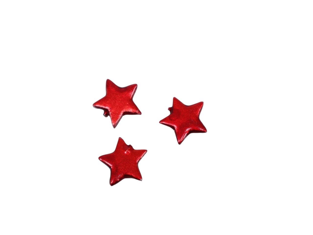 Streuer Sterne sort. Poly rot D 2,5cm NETTO
