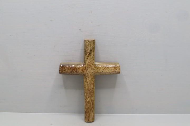 Kreuz Holz natur-lackiert 15x10cm