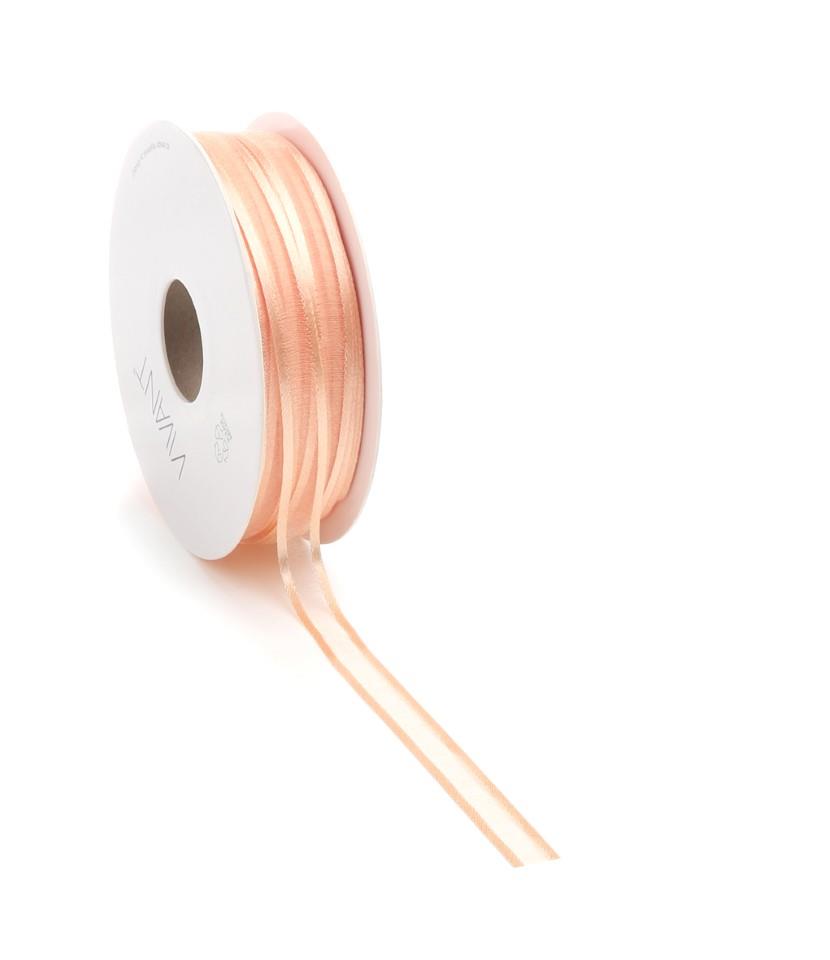 Band Prego Organza/Satinrand 10 mm 50 Meter apricot Farbe 54 Band Prego Organza/Satinrand 10 mm 50 Meter apricot Farbe 54
