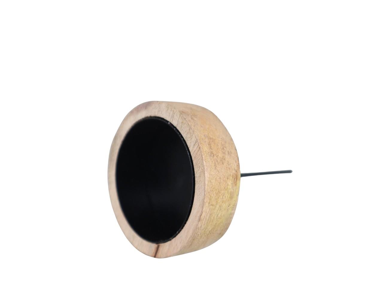 Kerzenhalter m. Metallstecker D8xxH12cm