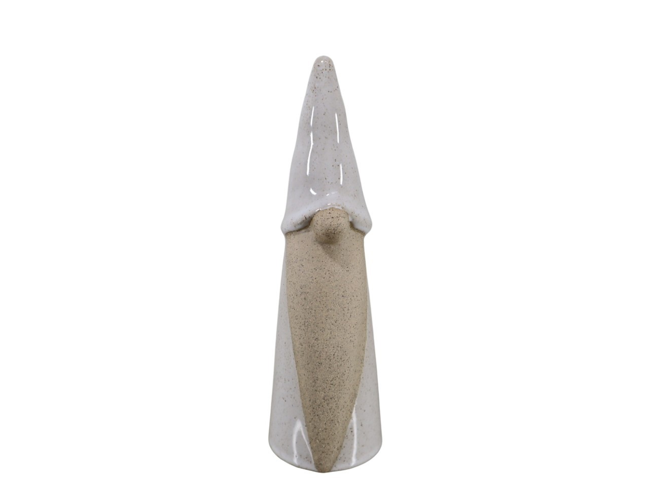 Nikolaus stehend Keramik creme/natur H22cm