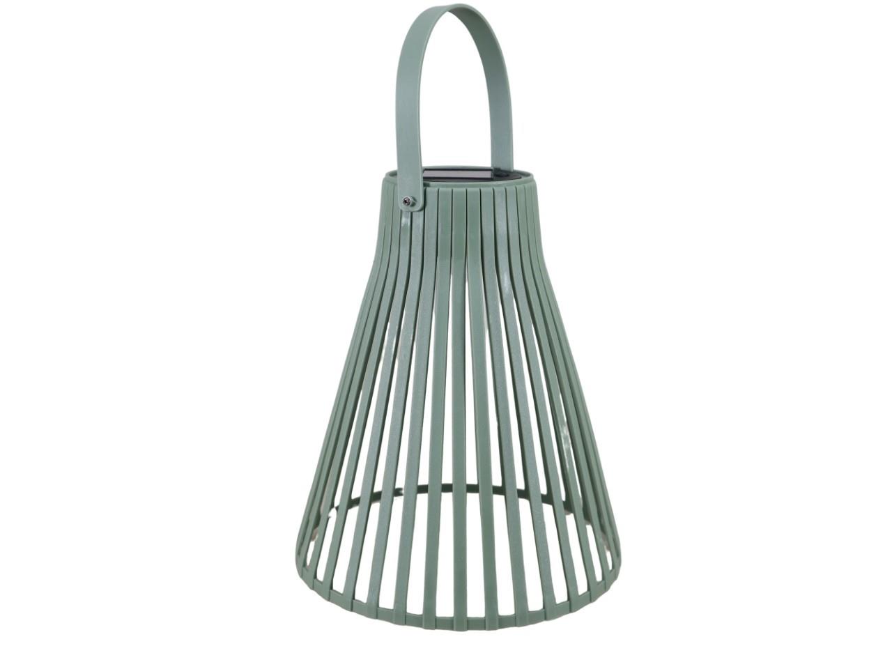 Solarlaterne -Timo- m. 1LED 20x20x24 cm olivgrün