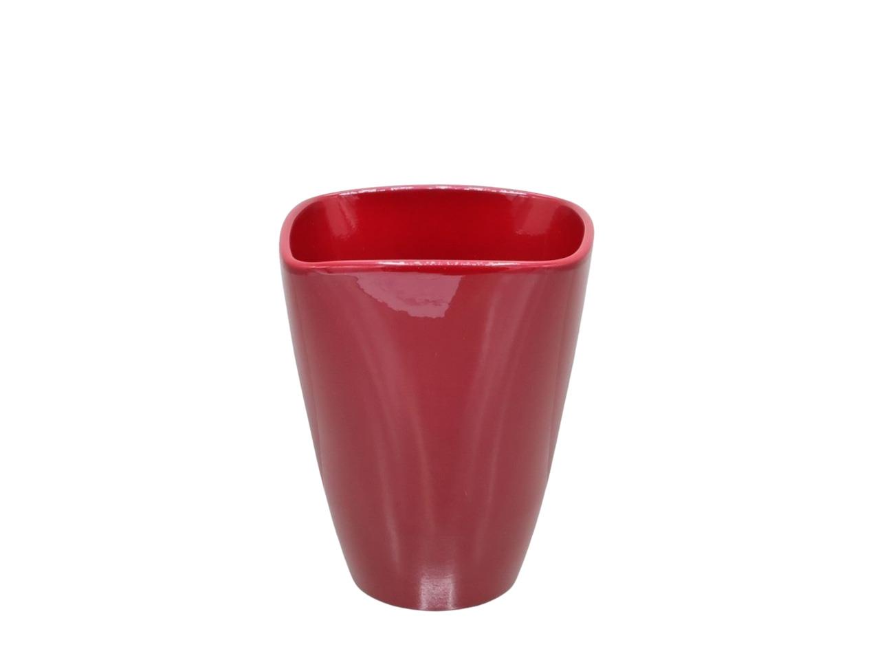 Orchideentopf D10,5H13cm Form 407/12 weinrot glanz