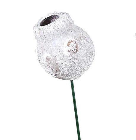 Eucalyptusglocken am Draht D4-5cm white washed