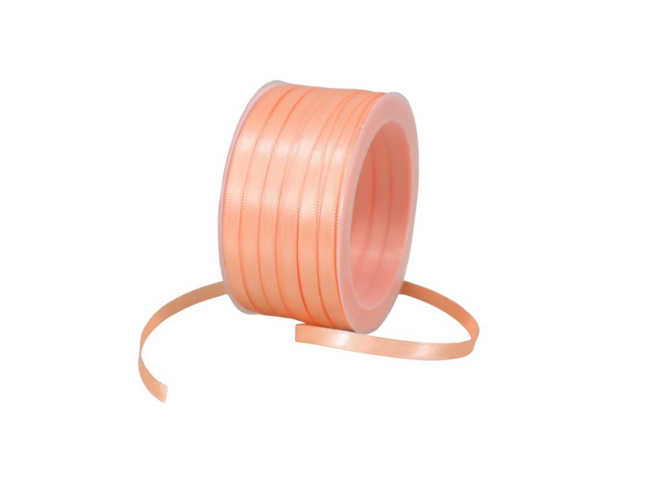 Satinband 6 mm 50 Meter apricot 280