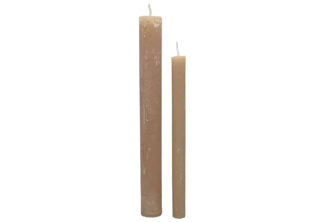 Stabkerze Rustika 240/34mm stone Stabkerze Rustika 240/34mm stone