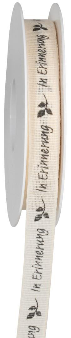 Band Abschied 15 mm 18 Meter natur 02 Band Abschied 15 mm 18 Meter natur 02