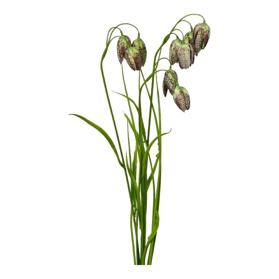Schachbrettblume m. Gras grün-braun L69cm