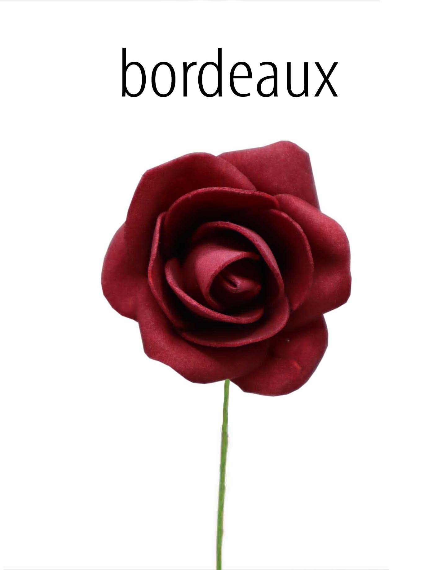 Foam-Rose bordeaux D6cm
