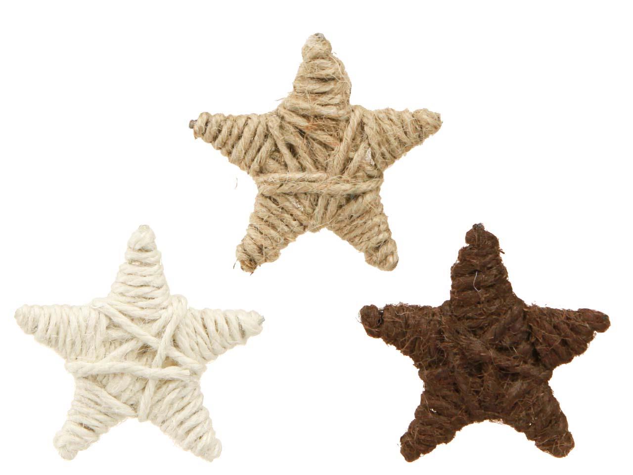 Stern Jute naturmix D10cm