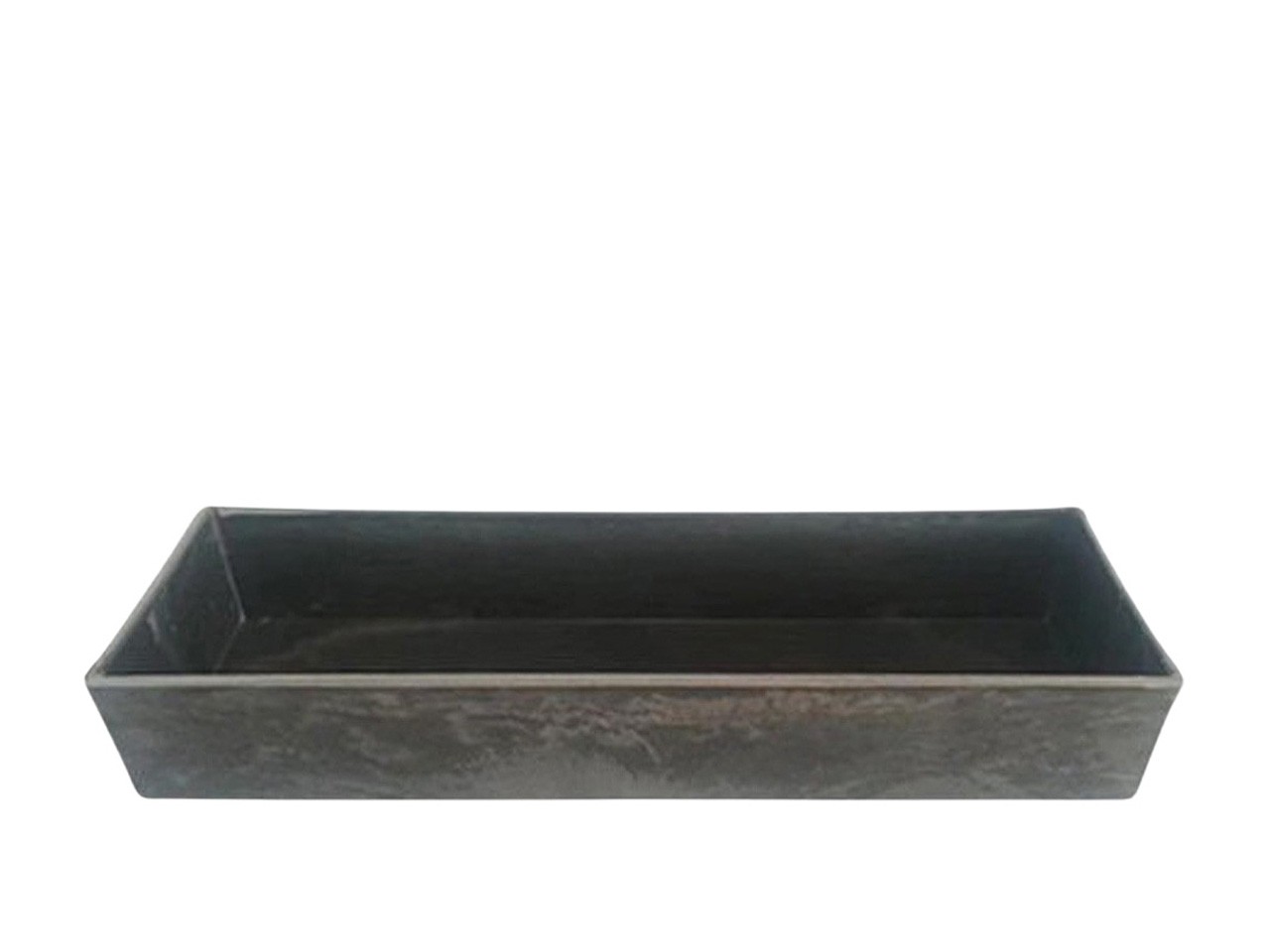 Jardiniere KARA Kunststoff anthrazit L37x14cm H7cm
