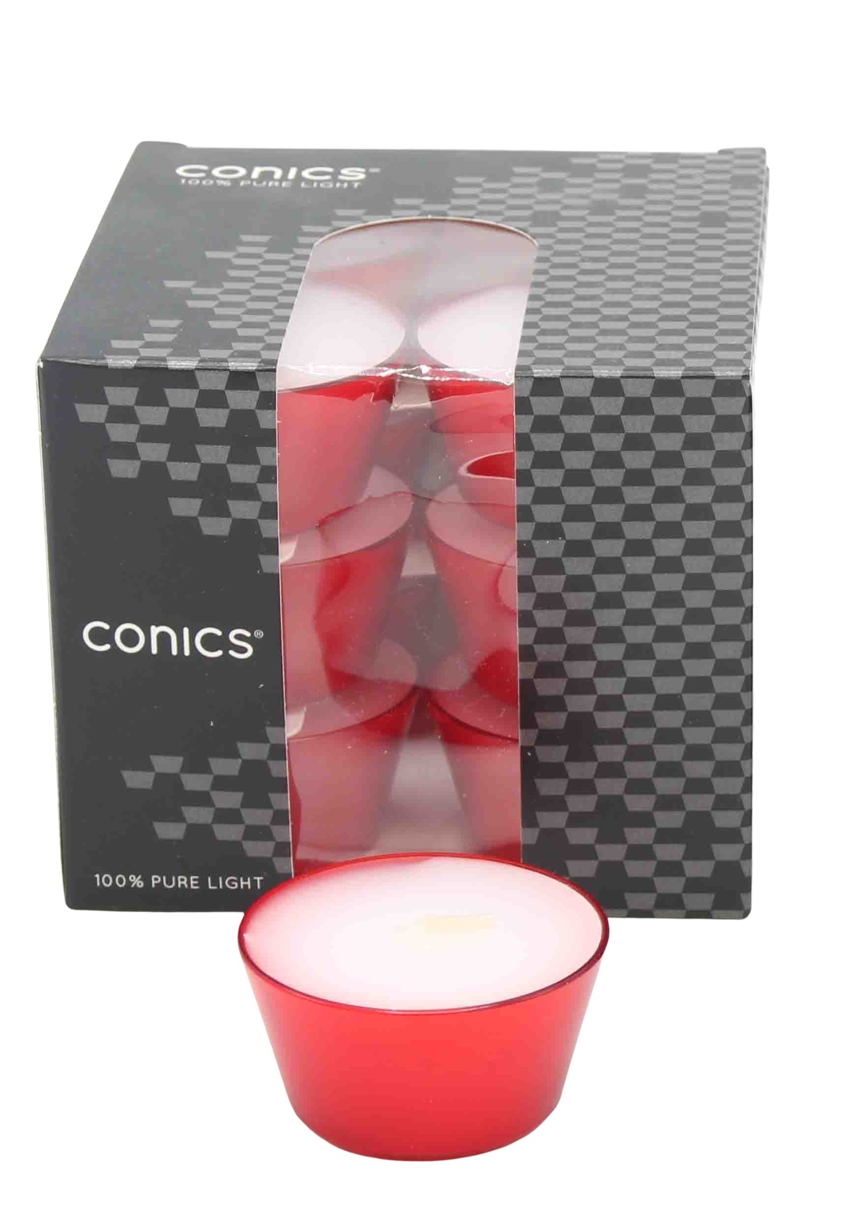 Conics Pure Light, 7 h, weisse Hülle rubin red