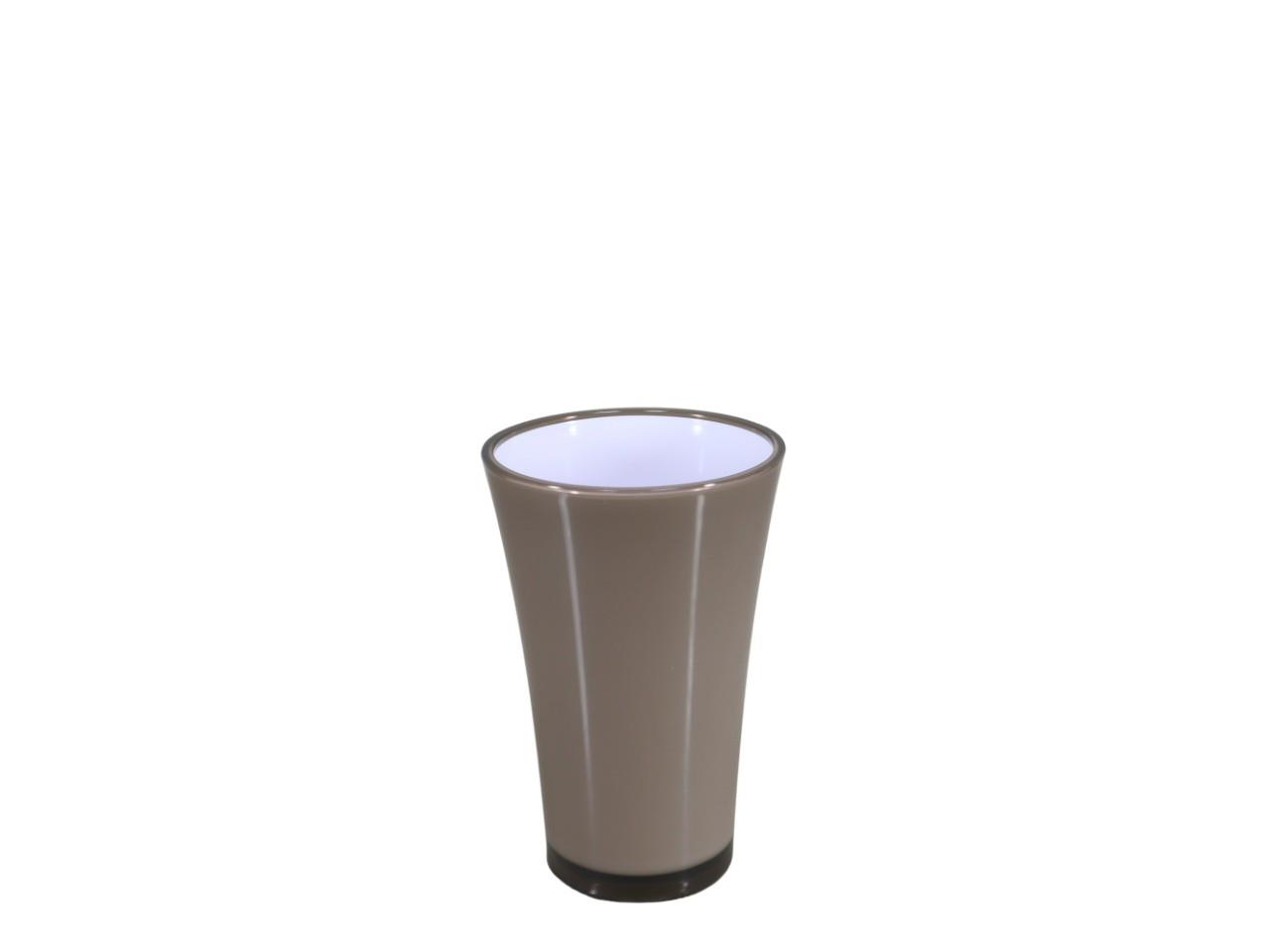 Gebrauchsvase Fizzy Cristal H20 D13,5 taupe