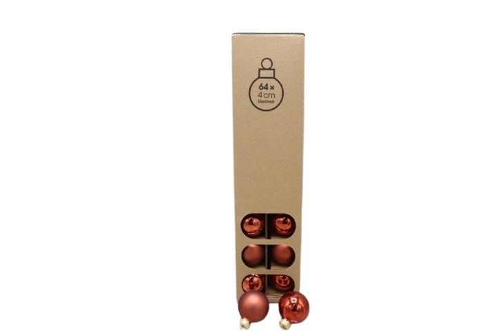 Glaskugel braun matt/glänzend 40mm im Umweltkarton Glaskugel braun matt/glänzend 40mm im Umweltkarton