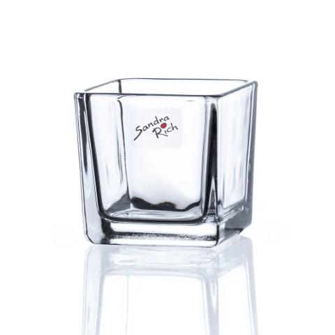 Glasübertopf quadratisch 5,5x5,5 cm