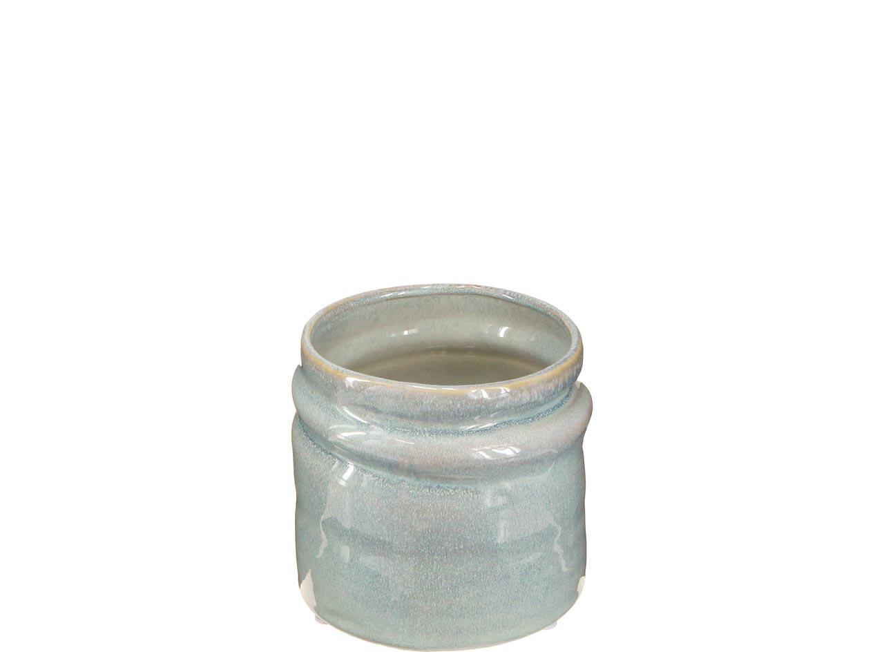 Übertopf Keramik azur D10cm