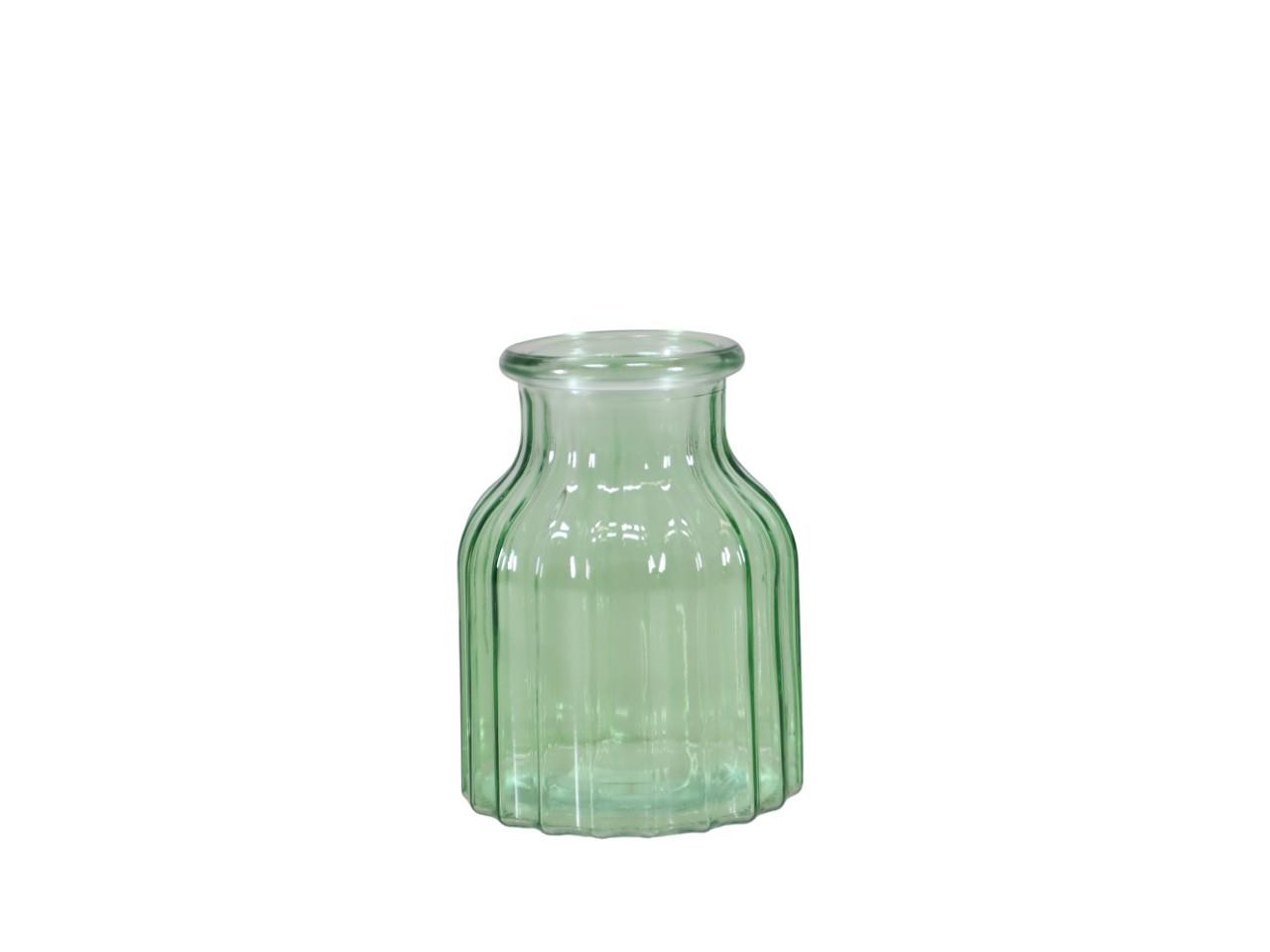 Glasvase grün D11xH14,5cm
