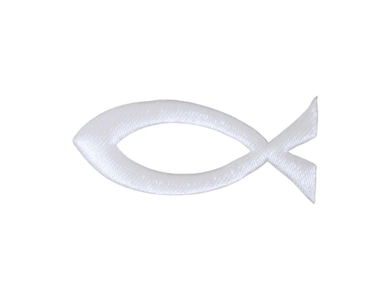 Streuer Fisch Zur Kommunion weiss 50 mm