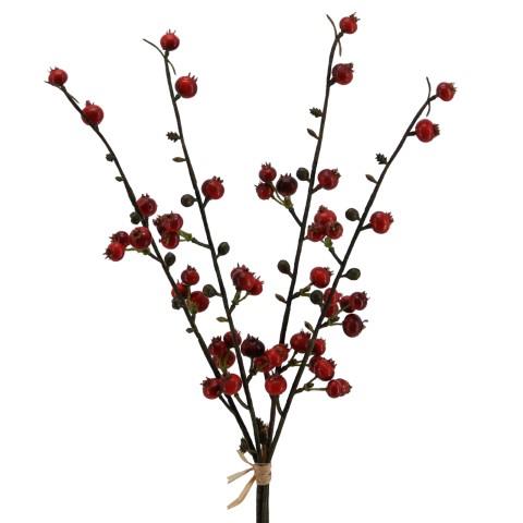 Beerenbund 4 Zweige rot L35cm Beerenbund 4 Zweige rot L35cm