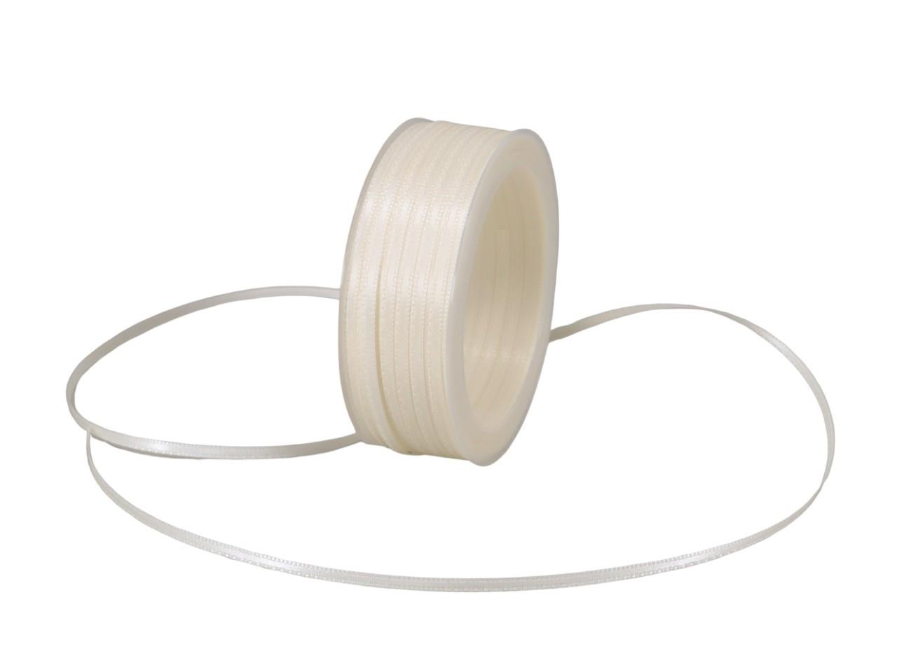 Satinband 3 mm 50 Meter creme 420 Satinband 3 mm 50 Meter creme 420