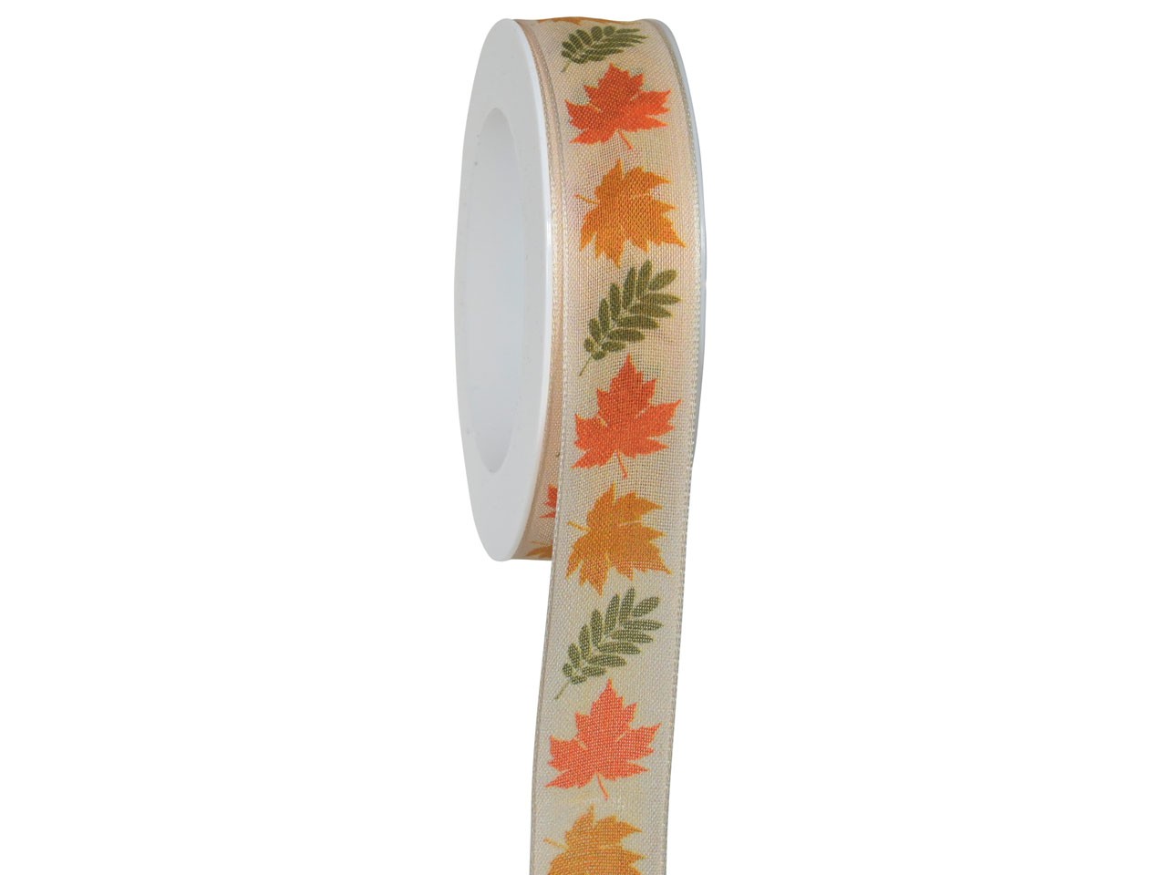 Band Herbstmagie 25 mm 18 Meter natur/apricot 02/42