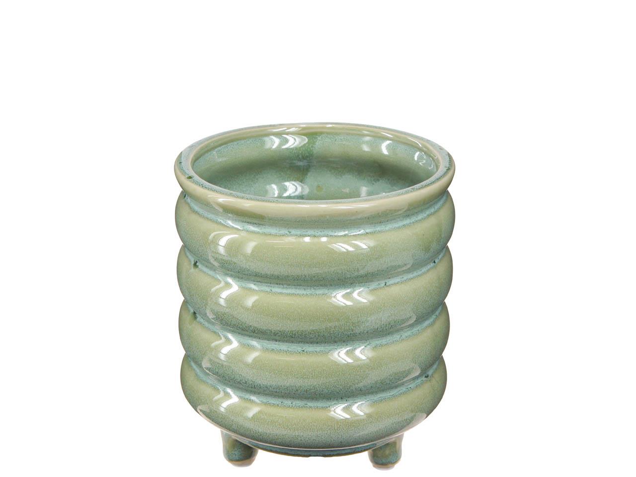 Übertopf Keramik jade D14xH15,5cm