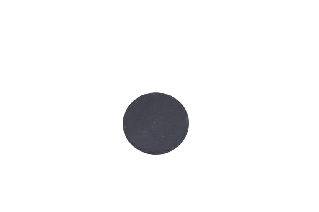Schieferplatte rund schwarz D10cm