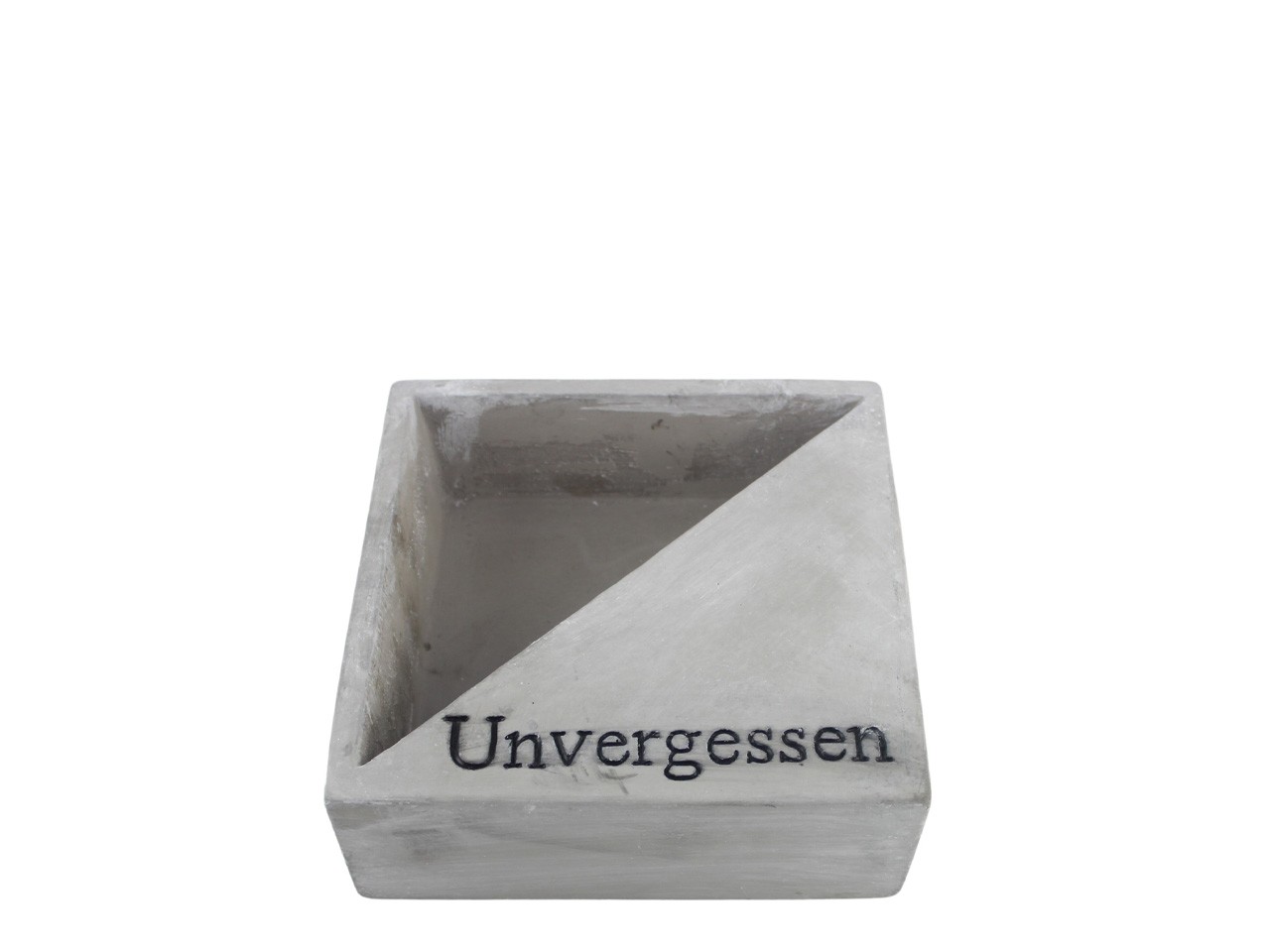 Viereck z. Pflanzen -Unvergessen- Beton hellgrau D15cm