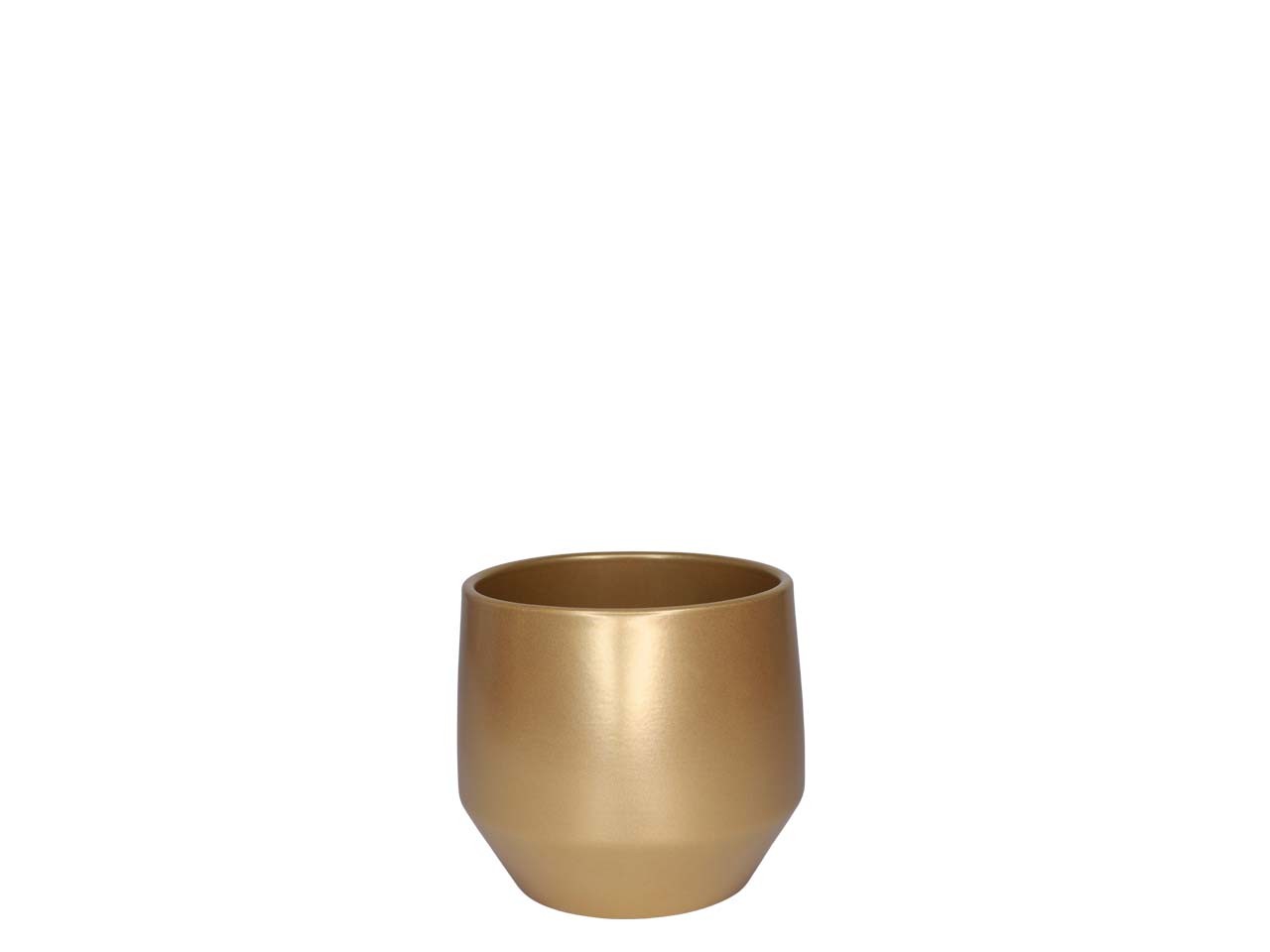 Übertopf Keramik perlgold D8cm
