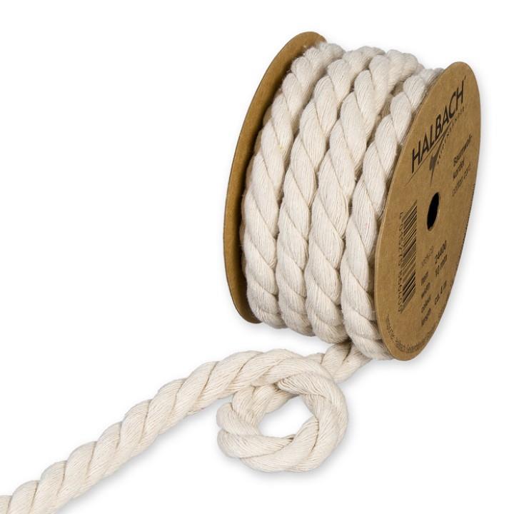 Baumwollkordel 10 mm 4 Meter weiß Baumwollkordel 10 mm 4 Meter weiß