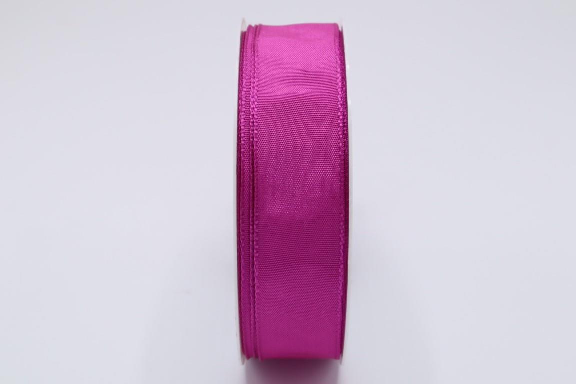 Drahtkantenband 25mm pink 60