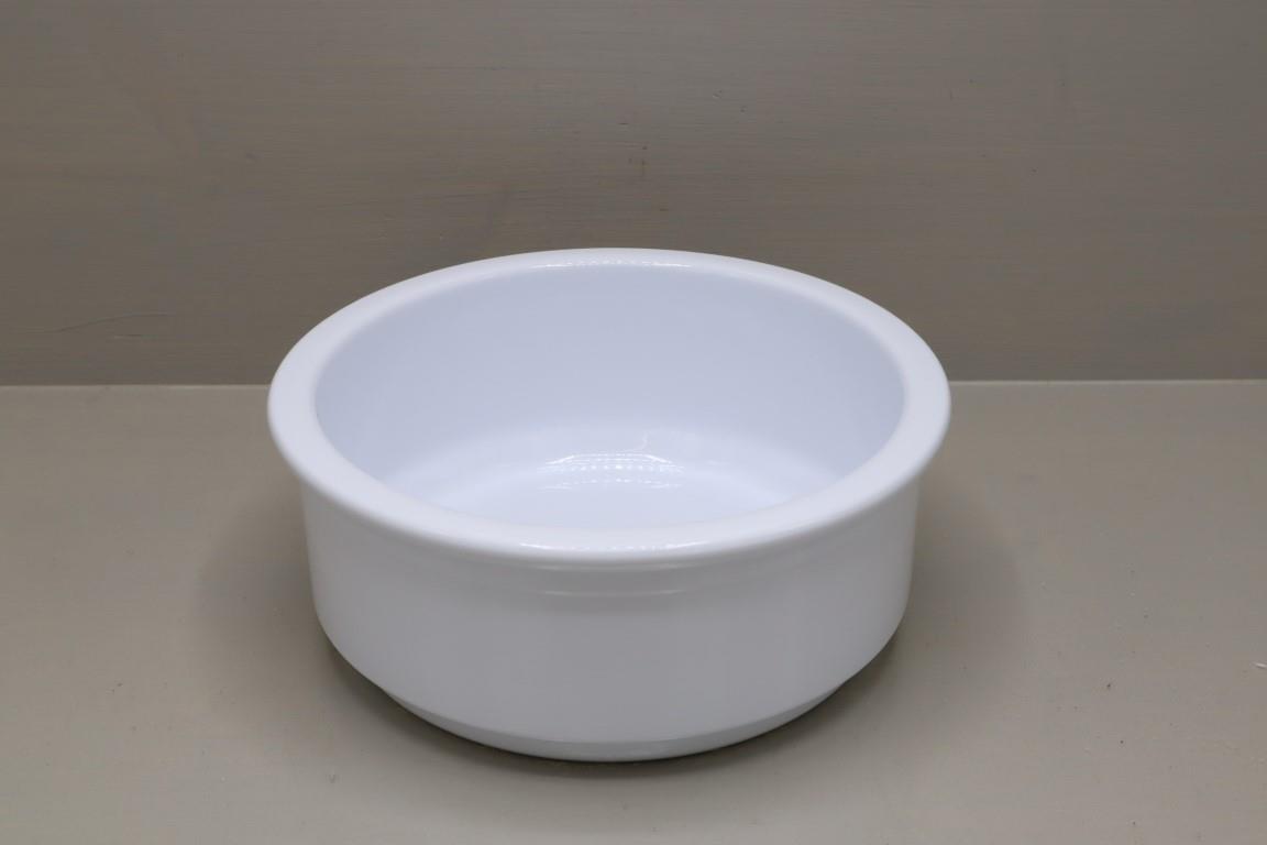 Keramikschale 84  D21cm, weiß-glanz