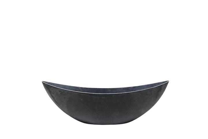 Schiffchen KARA Kunststoff anthrazit L39cm