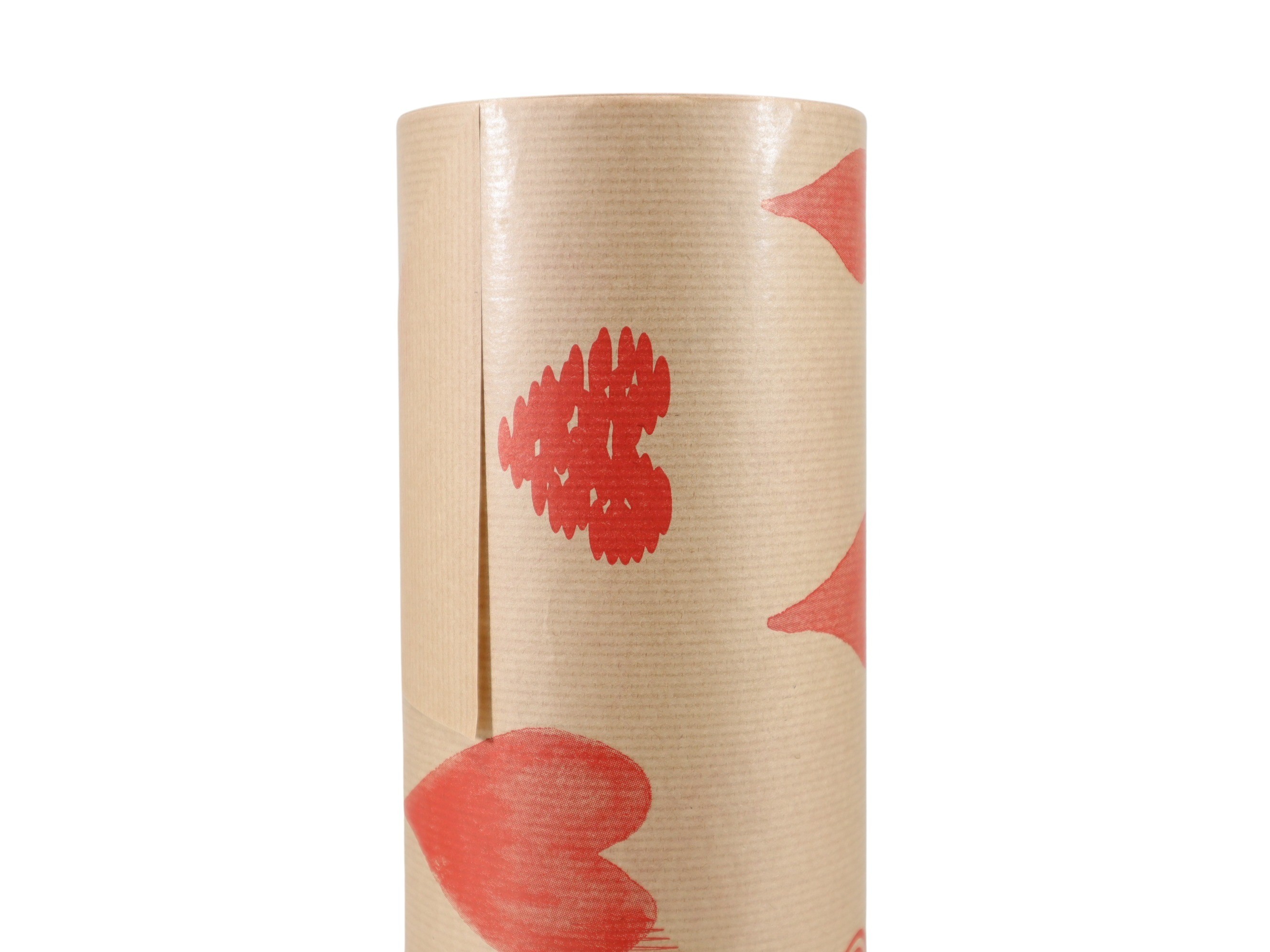 Manschettenpapier 25cm 100lfm Herzig rot/natur NETTO